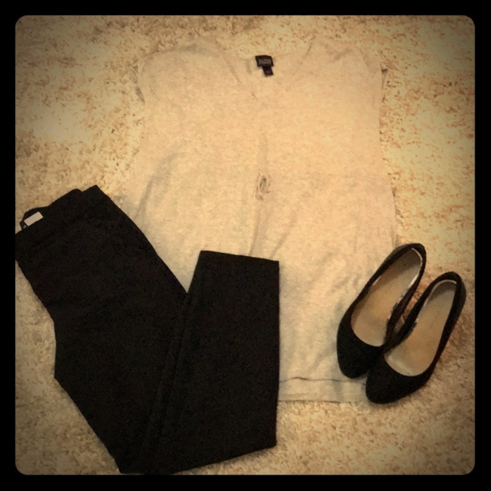 Light heather grey tunic